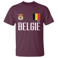 Royal Coat of Arms Belgie Crest Graphic T Shirt Traditional Belgium Belgian Flag and Lion Heritage Pride Gift