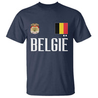 Royal Coat of Arms Belgie Crest Graphic T Shirt Traditional Belgium Belgian Flag and Lion Heritage Pride Gift