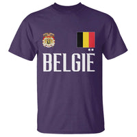 Royal Coat of Arms Belgie Crest Graphic T Shirt Traditional Belgium Belgian Flag and Lion Heritage Pride Gift