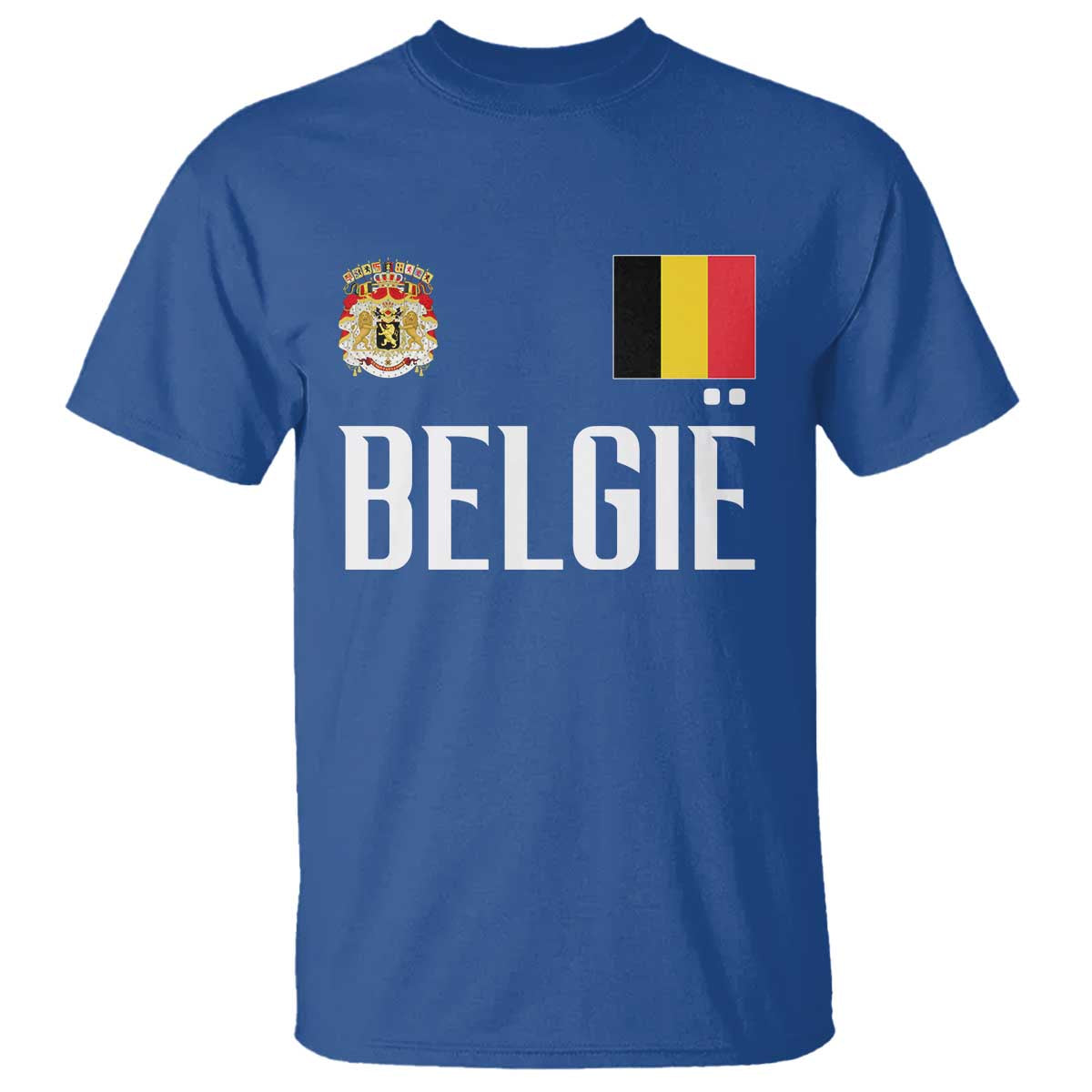 Royal Coat of Arms Belgie Crest Graphic T Shirt Traditional Belgium Belgian Flag and Lion Heritage Pride Gift