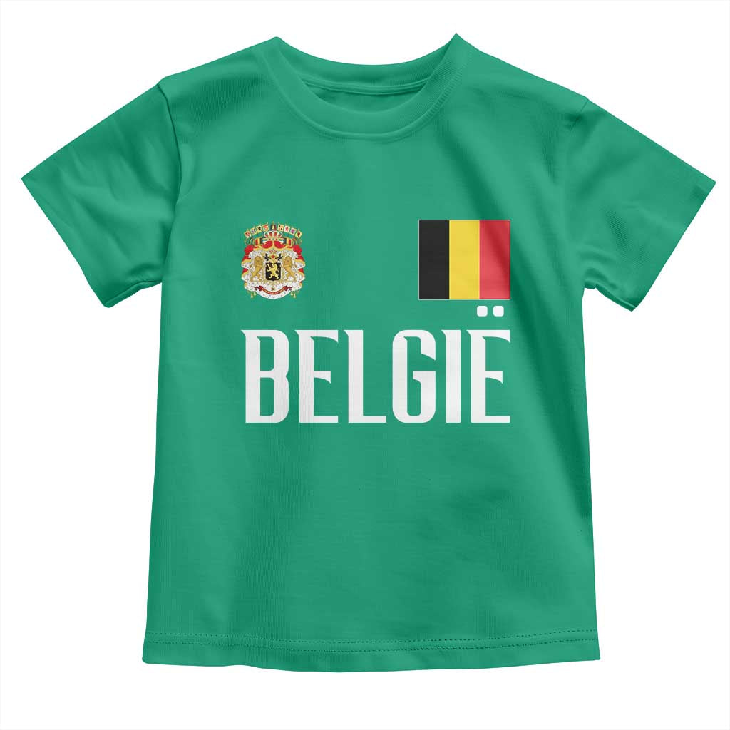 Royal Coat of Arms Belgie Crest Graphic Toddler T Shirt Traditional Belgium Belgian Flag and Lion Heritage Pride Gift