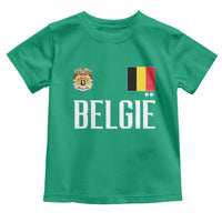 Royal Coat of Arms Belgie Crest Graphic Toddler T Shirt Traditional Belgium Belgian Flag and Lion Heritage Pride Gift