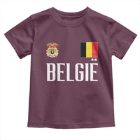 Royal Coat of Arms Belgie Crest Graphic Toddler T Shirt Traditional Belgium Belgian Flag and Lion Heritage Pride Gift