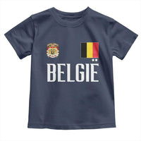 Royal Coat of Arms Belgie Crest Graphic Toddler T Shirt Traditional Belgium Belgian Flag and Lion Heritage Pride Gift