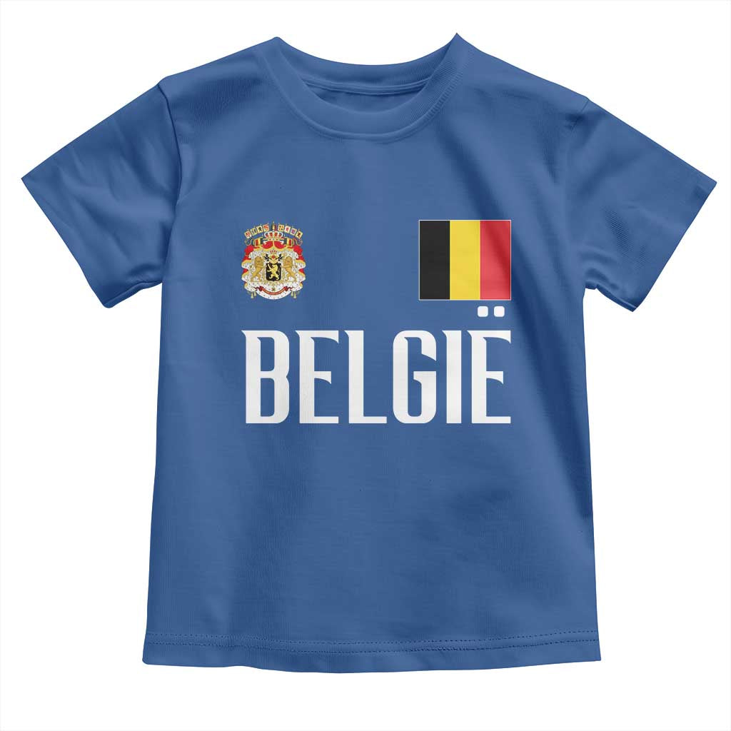 Royal Coat of Arms Belgie Crest Graphic Toddler T Shirt Traditional Belgium Belgian Flag and Lion Heritage Pride Gift