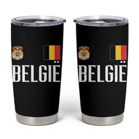 Royal Coat of Arms Belgie Crest Graphic Tumbler Cup Traditional Belgium Belgian Flag and Lion Heritage Pride Gift