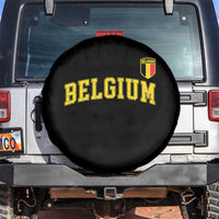 Vintage Belgium Varsity Style Distressed Graphic Spare Tire Cover Classic Collegiate Belgian Pride