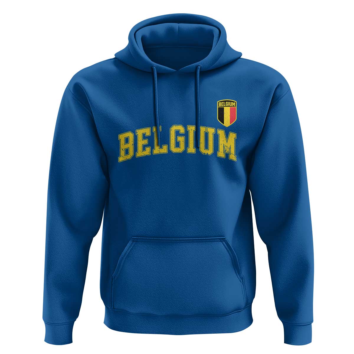 BelgiumVintage Belgium Varsity Style Distressed Graphic Hoodie Classic Collegiate Belgian Pride