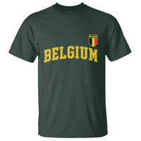 BelgiumVintage Belgium Varsity Style Distressed Graphic T Shirt Classic Collegiate Belgian Pride