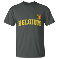 BelgiumVintage Belgium Varsity Style Distressed Graphic T Shirt Classic Collegiate Belgian Pride