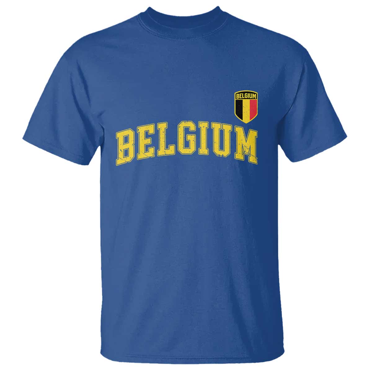 BelgiumVintage Belgium Varsity Style Distressed Graphic T Shirt Classic Collegiate Belgian Pride