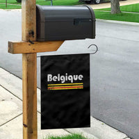 Retro Belgique Belgium Flag Distressed Graphic in French Garden Flag Proud Belgian Heritage and Country Roots Pride Gift