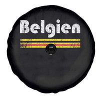 Retro Belgien Belgium Flag Distressed Graphic in German Spare Tire Cover Proud Belgian Heritage and Country Roots Pride Gift
