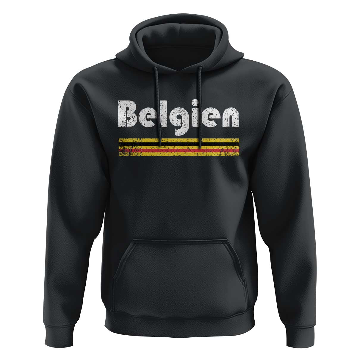 Retro Belgien Belgium Flag Distressed Graphic in German Hoodie Proud Belgian Heritage and Country Roots Pride Gift