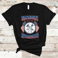 Labor Day T Shirt Proud Labor Day Workers Union Strong Fist - Wonder Print Shop