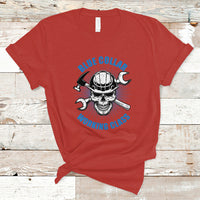 Labor Day T Shirt American Flag Happy Labor Day Blue Collar Working Class - Wonder Print Shop