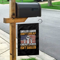 Skilled Labor Patriotic USA Flag Garden Flag Blue Collar Trade Union Hand Tools Pride Graphic