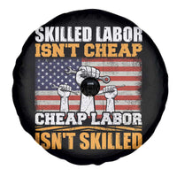 Skilled Labor Patriotic USA Flag Spare Tire Cover Blue Collar Trade Union Hand Tools Pride Graphic