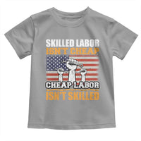 Skilled Labor Patriotic USA Flag Toddler T Shirt Blue Collar Trade Union Hand Tools Pride Graphic
