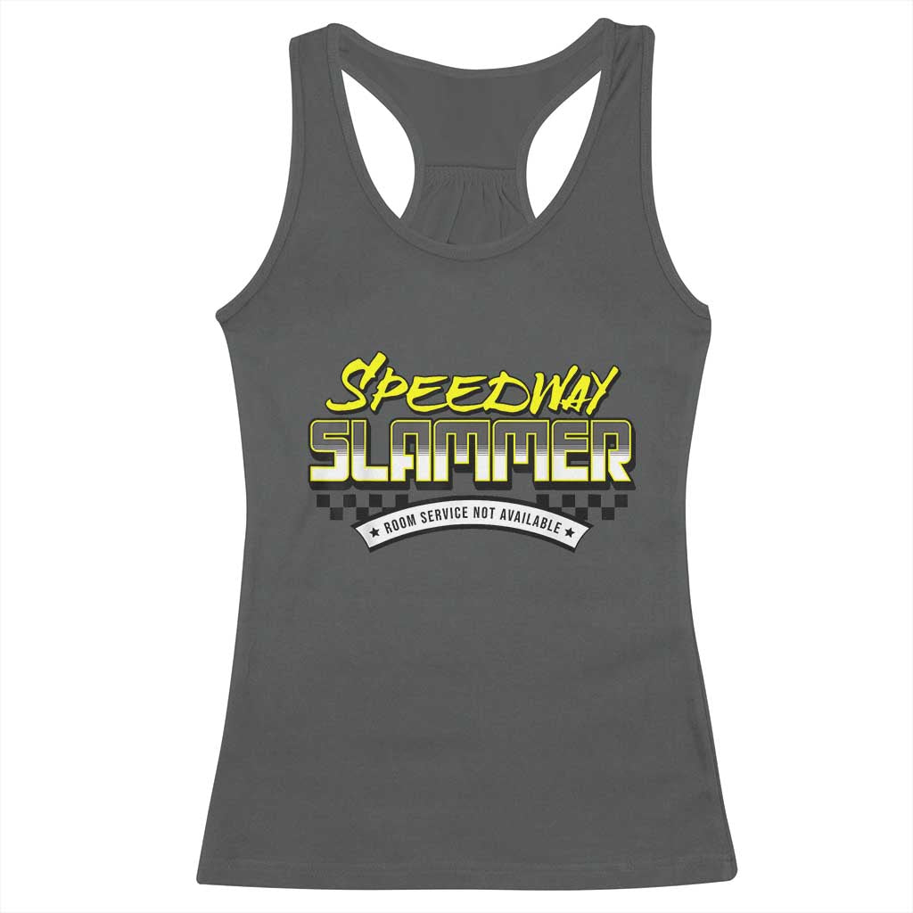 Speedway Slammer Indiana 2025 Racerback Tank Top - Wonder Print Shop