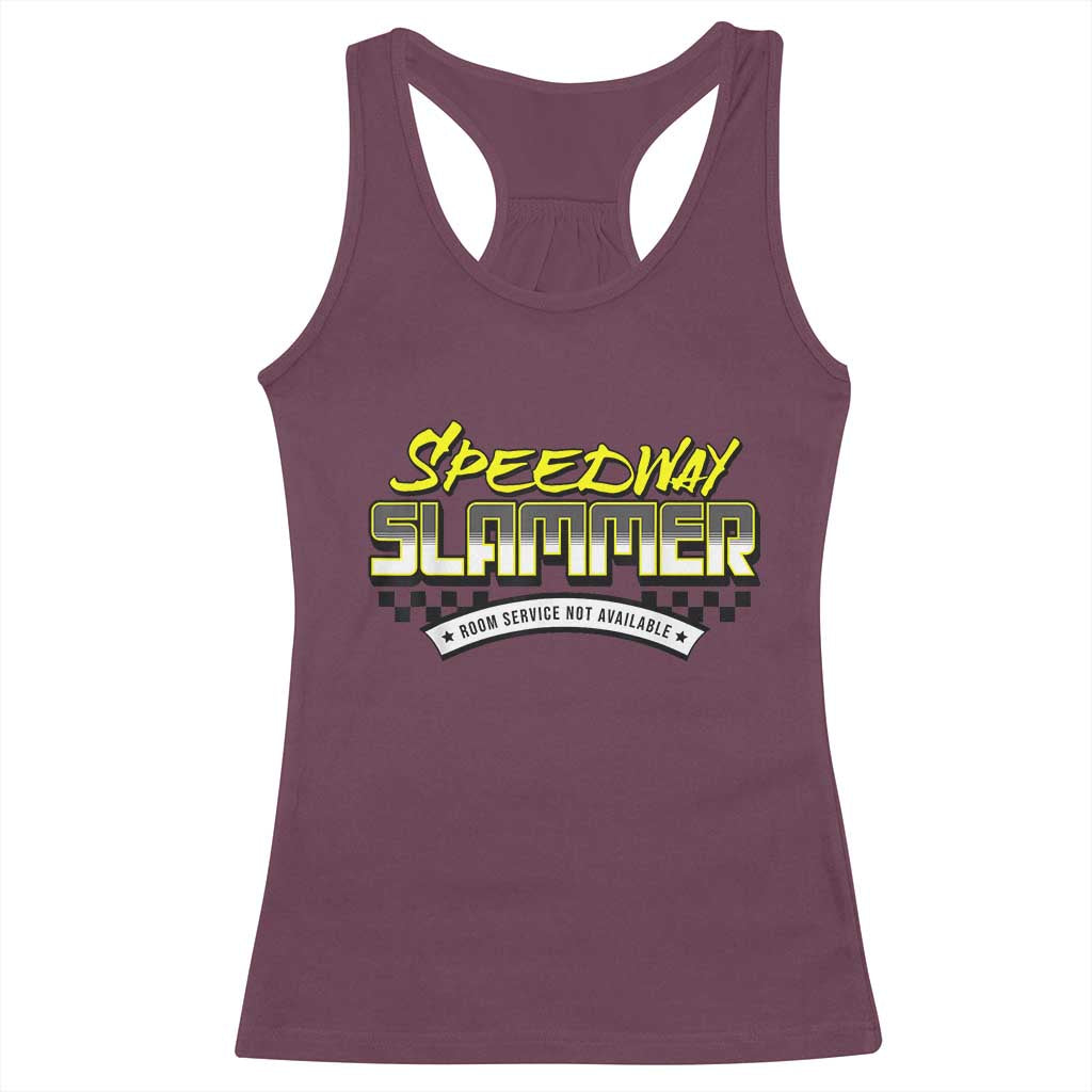 Speedway Slammer Indiana 2025 Racerback Tank Top - Wonder Print Shop