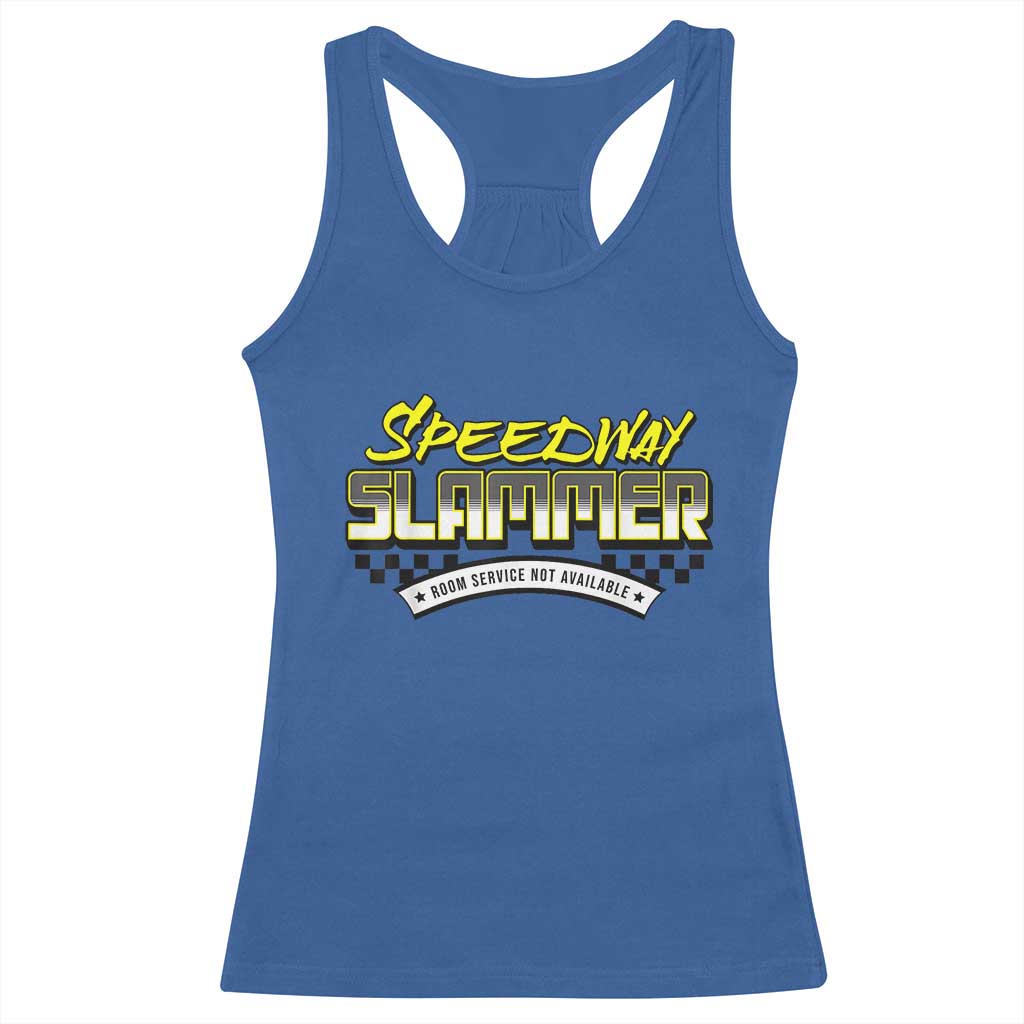 Speedway Slammer Indiana 2025 Racerback Tank Top - Wonder Print Shop