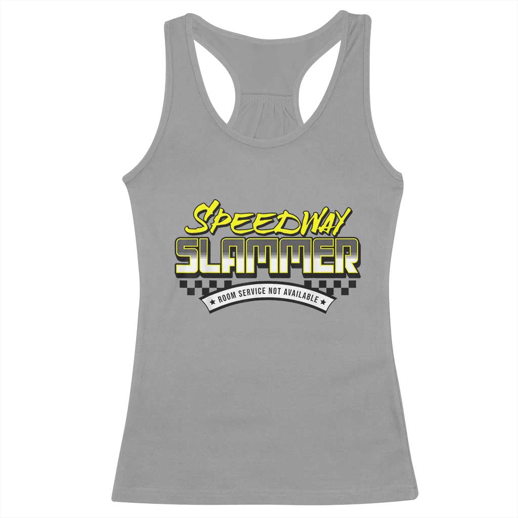 Speedway Slammer Indiana 2025 Racerback Tank Top - Wonder Print Shop