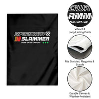 Speedway Slammer Racing 2025 Garden Flag Home of The Last Lap - Wonder Print Shop
