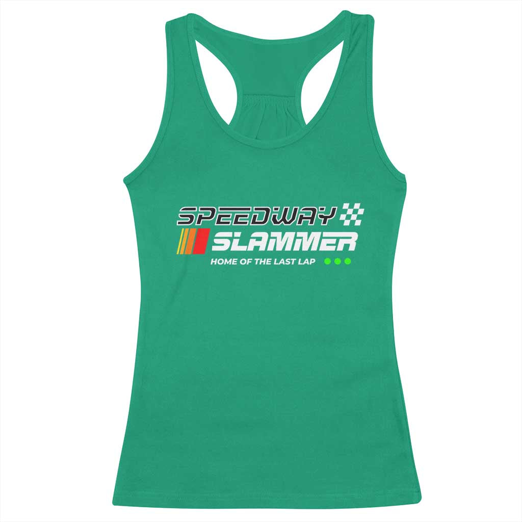 Speedway Slammer Racing 2025 Racerback Tank Top Home of The Last Lap - Wonder Print Shop