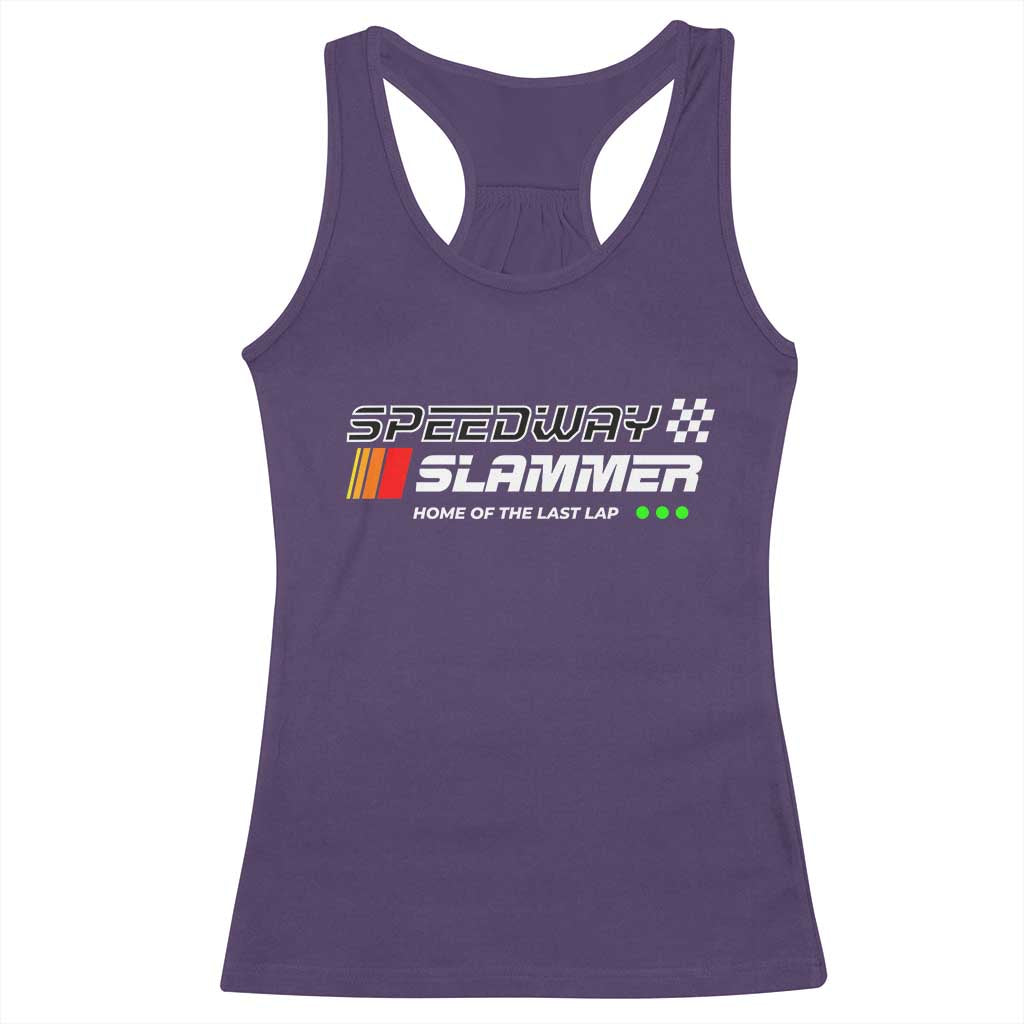 Speedway Slammer Racing 2025 Racerback Tank Top Home of The Last Lap - Wonder Print Shop