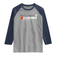 Speedway Slammer Racing 2025 Raglan Shirt Home of The Last Lap - Wonder Print Shop