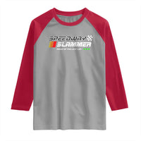 Speedway Slammer Racing 2025 Raglan Shirt Home of The Last Lap - Wonder Print Shop