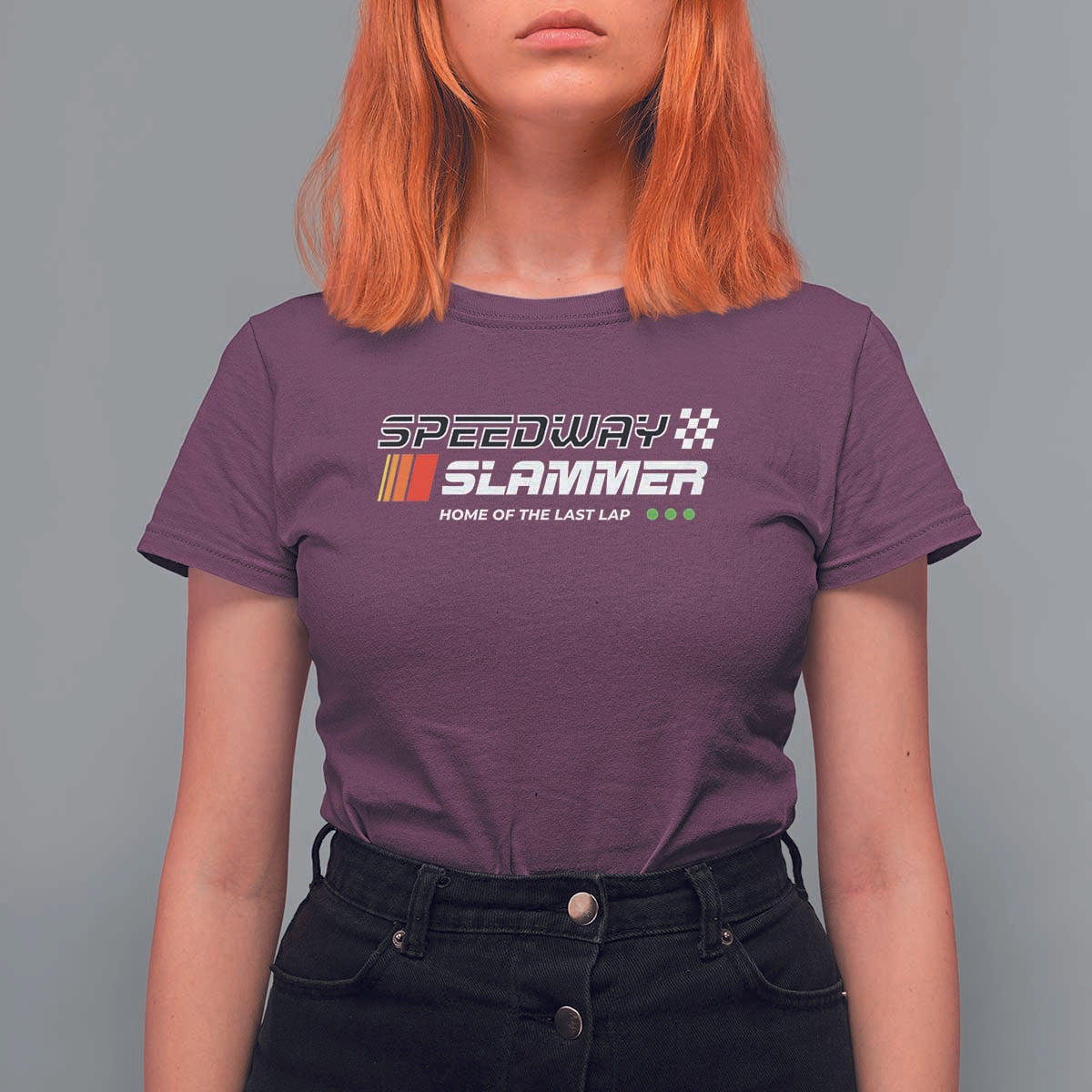 Speedway Slammer Racing 2025 T Shirt For Women Home of The Last Lap - Wonder Print Shop