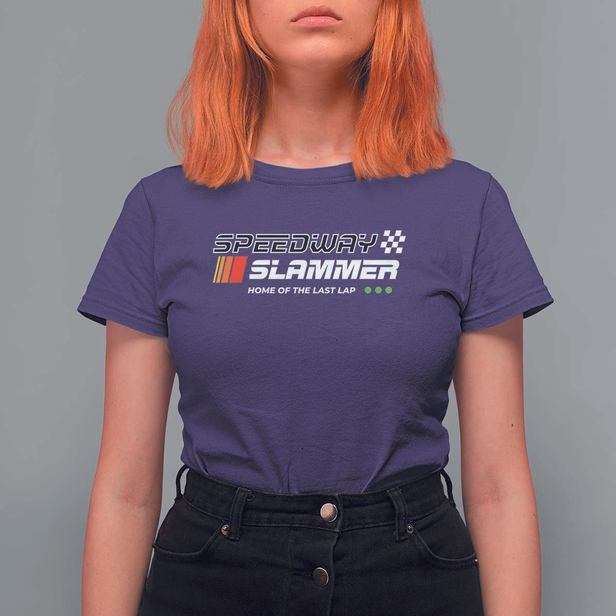 Speedway Slammer Racing 2025 T Shirt For Women Home of The Last Lap - Wonder Print Shop