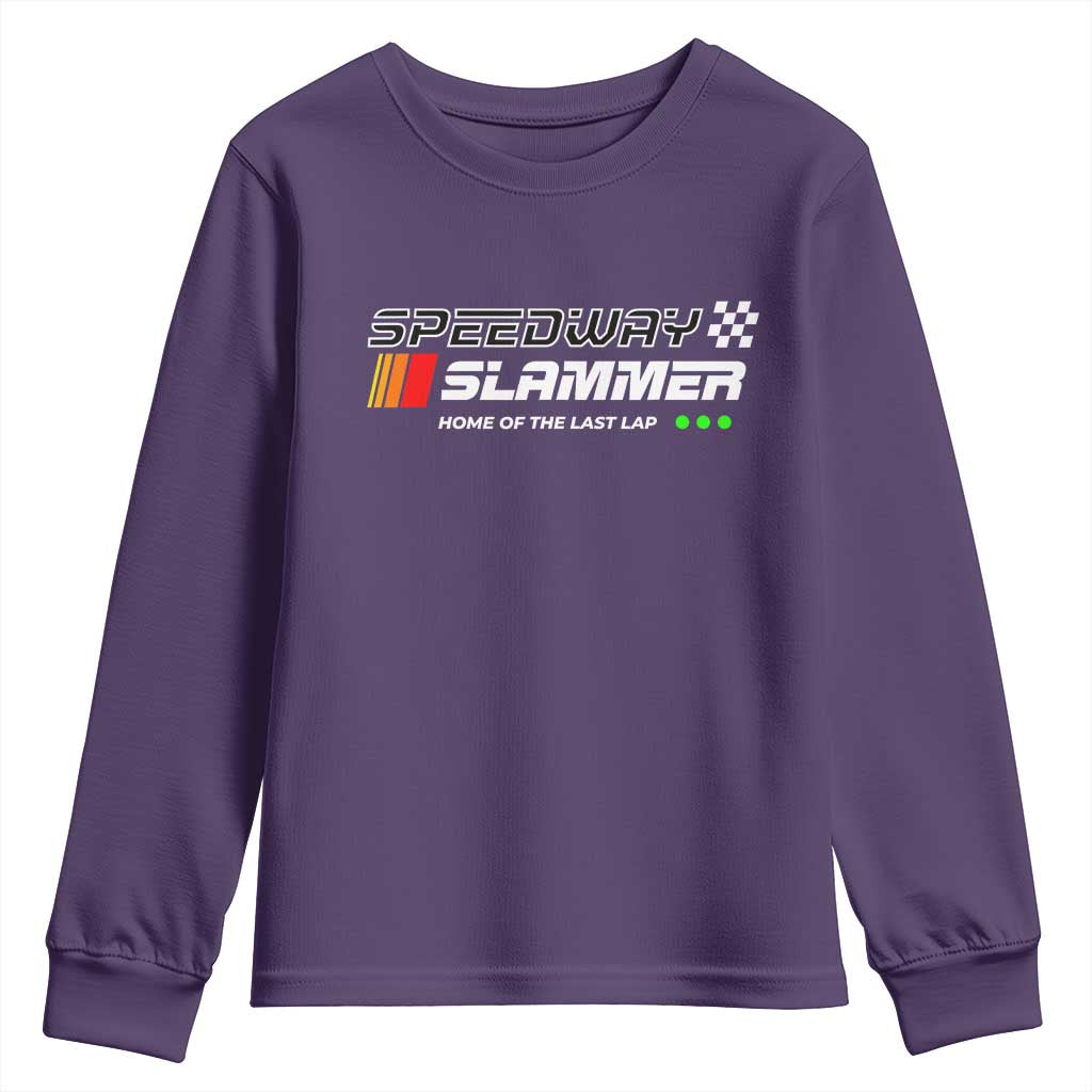 Speedway Slammer Racing 2025 Youth Sweatshirt Home of The Last Lap - Wonder Print Shop