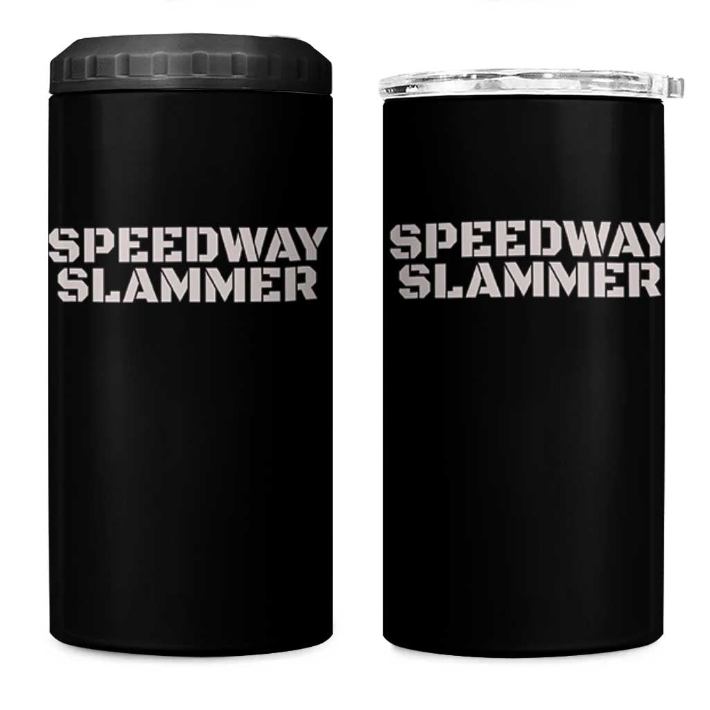 Speedway Slammer 2025 4 in 1 Can Cooler Tumbler Indiana Sarcastic - Wonder Print Shop