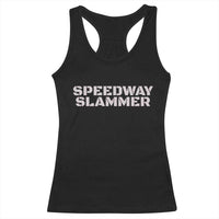 Speedway Slammer 2025 Racerback Tank Top Indiana Sarcastic - Wonder Print Shop