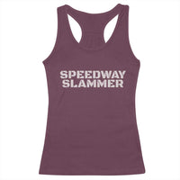 Speedway Slammer 2025 Racerback Tank Top Indiana Sarcastic - Wonder Print Shop