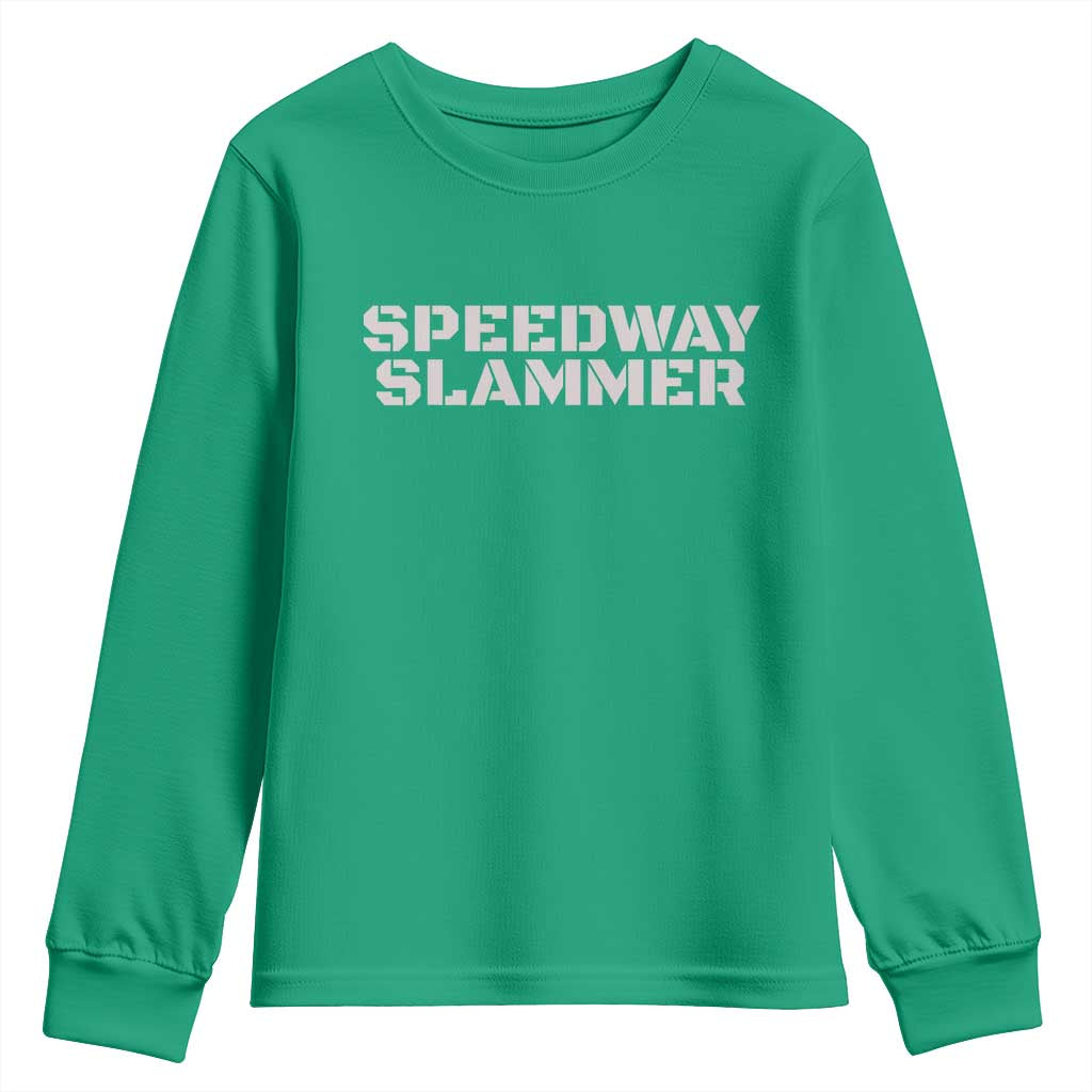 Speedway Slammer 2025 Youth Sweatshirt Indiana Sarcastic - Wonder Print Shop