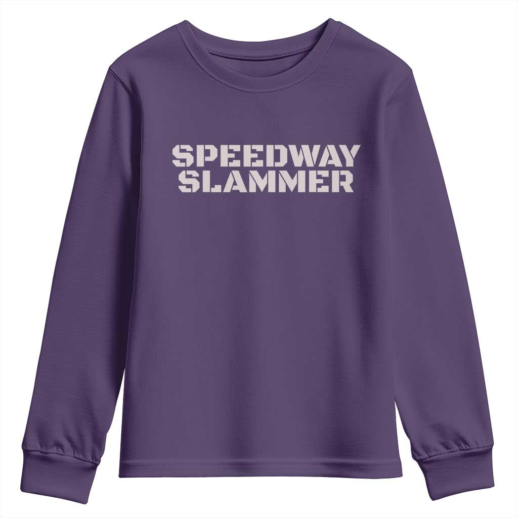 Speedway Slammer 2025 Youth Sweatshirt Indiana Sarcastic - Wonder Print Shop