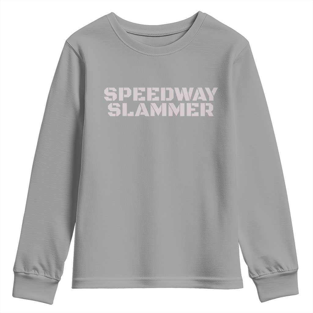 Speedway Slammer 2025 Youth Sweatshirt Indiana Sarcastic - Wonder Print Shop