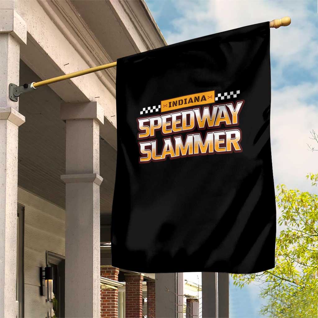 Indiana Speedway Slammer 2025 Garden Flag Detention Prison - Wonder Print Shop