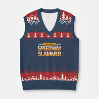 Indiana Speedway Slammer 2025 V-Neck Knit Sweater Vest Detention Prison - Wonder Print Shop