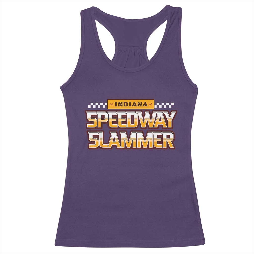 Indiana Speedway Slammer 2025 Racerback Tank Top Detention Prison - Wonder Print Shop