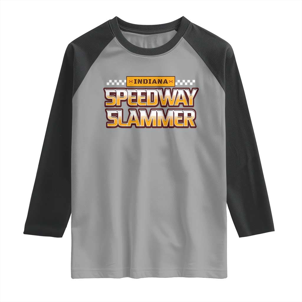 Indiana Speedway Slammer 2025 Raglan Shirt Detention Prison - Wonder Print Shop