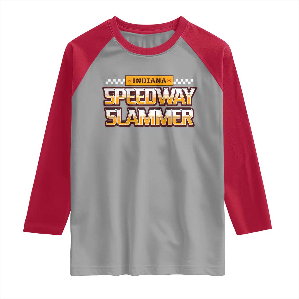 Indiana Speedway Slammer 2025 Raglan Shirt Detention Prison - Wonder Print Shop