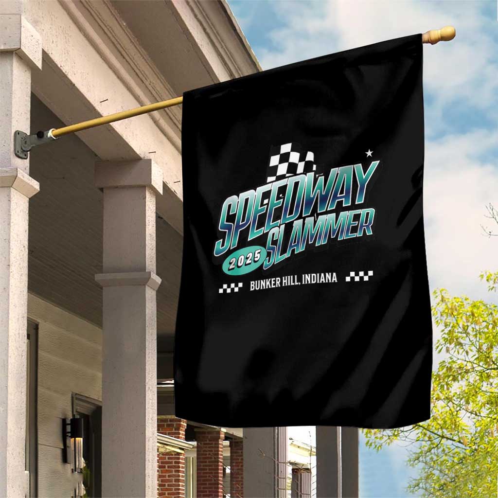 Speedway Slammer 2025 Garden Flag Bunker Hill Indiana - Wonder Print Shop