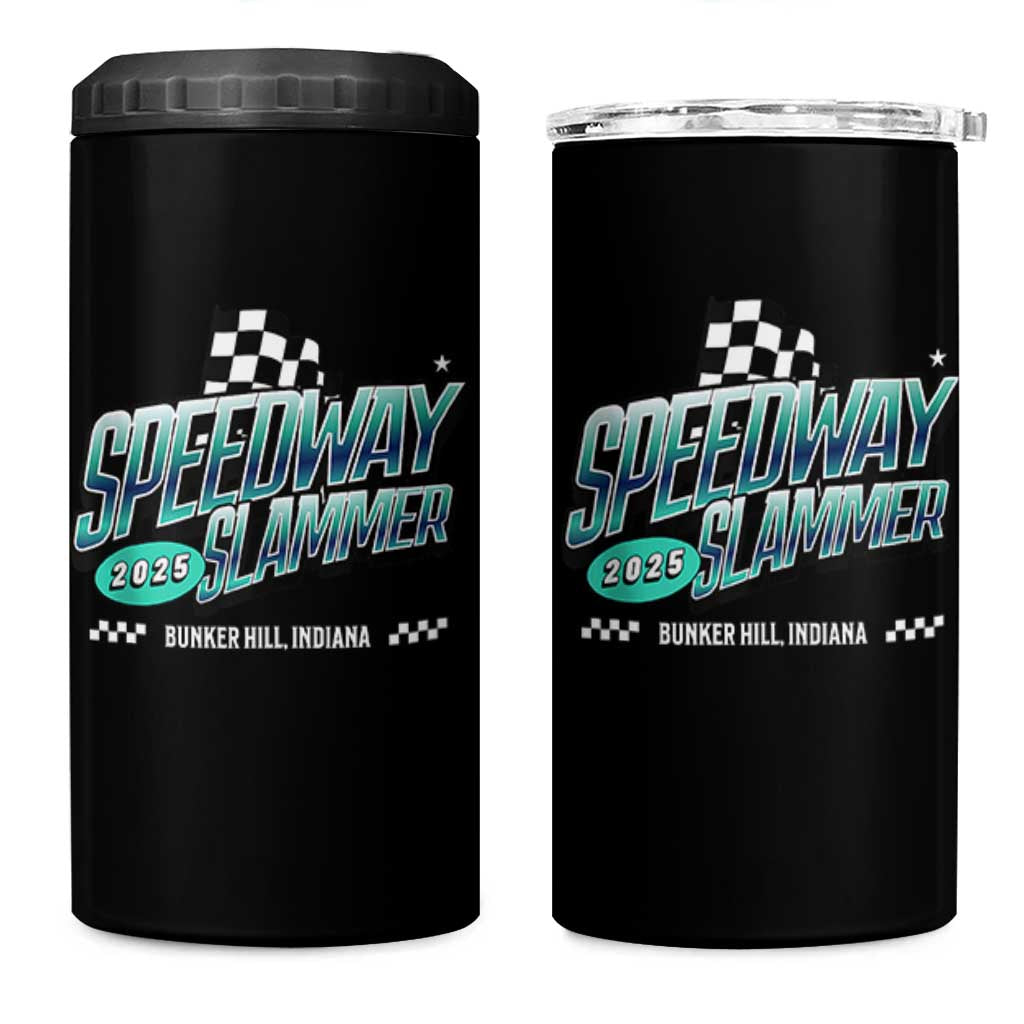 Speedway Slammer 2025 4 in 1 Can Cooler Tumbler Bunker Hill Indiana - Wonder Print Shop