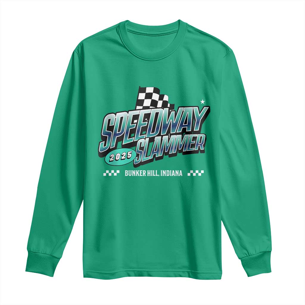 Speedway Slammer 2025 Long Sleeve Shirt Bunker Hill Indiana - Wonder Print Shop