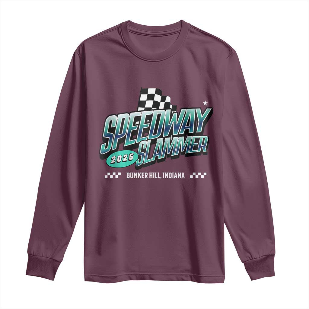 Speedway Slammer 2025 Long Sleeve Shirt Bunker Hill Indiana - Wonder Print Shop